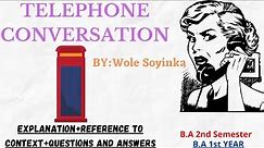 Poem:Telephone Conversation||Wole Soyinka||BA 2 Semester||Ba 1st Year||Pu||@hcpadda