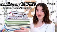reading my old DIARIES! | I’ve been journaling for 14 years!