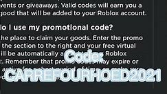 NEW *FREE* ROBLOX PROMO CODE (September 2021)