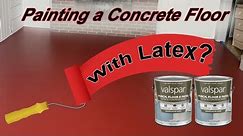 Painting an Indoor Concrete Floor with Latex Patio Paint