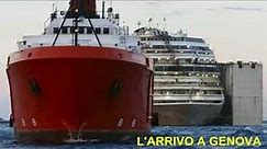 Concordia - Le immagini dell'arrivo al porto di Genova