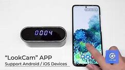 How to setup HD WiFi Table Clock Camera on LookCam and LookCamPro.