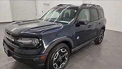 2021 FORD BRONCO SPORT 4X4 OUTER BANKS ALTO BLUE 4K WALKAROUND 23T131B SOLD!