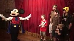 Talking Mickey Mouse at Walt Disney World singing Happy Birthday.