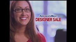 America's Best Contacts and Eyeglasses TV Commercial For Designer Sale