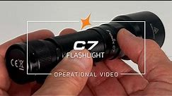 Fenix C7 Rechargeable Flashlight Features and Demonstration Video