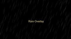 rain overlay effect black screen free stock video