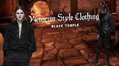 New Victorian Style Clothing for Goth Men - Black Temple