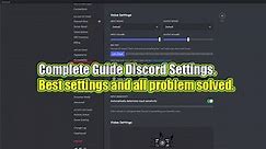 Discord best Audio Settings while Streaming | Discord All Problem Solve 2022!