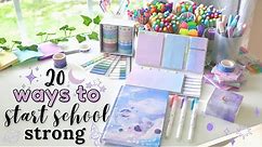 Top 20 hacks for preparing for back to school ✨