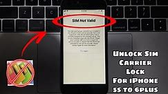Unlock Sim Carrier and Country Locked iPhone 5s/6/6plus