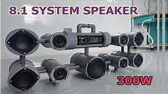 DIY 8.1 Tube Speaker System with PVC Pipe - 300W Ultra Deep Bass Speaker