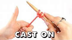 How to CAST ON Knitting for Total Beginners