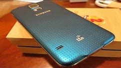 Samsung Galaxy S5 Blue Unboxing