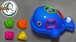 Learn shapes with B kids orca the whale -shape sorter bath toy for toddlers