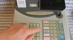 Price Programming Departments Casio TE-100 / TE-2000 / PCR-T100 / PCR-T2000 Cash Registers