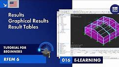 RFEM 6 Tutorial for Beginners | 016 Results | Graphical Results | Result Tables