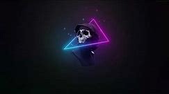 Neon Embers Skull LIVE WALLPAPER