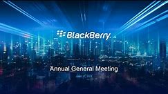 BlackBerry Annual General Meeting 2023