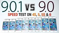 iOS 9.0.1 VS iOS 9.0 Speed Test on iPhone 6, 5S, 5 & 4S - Is iOS 9.0.1 Faster?