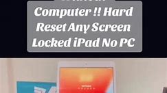 How To Reset Any Screen Locked iPad Without Computer !! Hard Reset Any Screen Locked iPad No PC #removeicloud #icloudunlock #activationlock #icloud #iphoneunlock #unavailableiphoneunlock #iclouddisabled #icloudlocked #icloudbypassservice #icloudremoval #removeicloudactivationlock #unlockpasscode