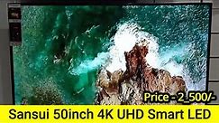 Sansui UHD 4K 50Inch Smart LED JSK50LSUHD Cheapest Smart TV Best Budget Smart LED ! Under 30000K