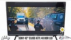 Sony 43 inch Class X77L 4K HDR LED Google TV Unboxing Model KD-43X77L