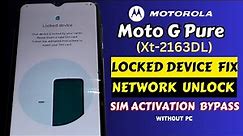 Moto G Pure (Xt-2163DL) LOCKED DEVICE bypass || Moto G Pure Tracfone Sim UNLOCK Free