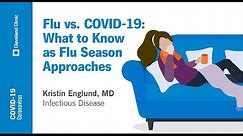 Flu vs. COVID-19: What to Know as Flu Season Approaches | Kristin Englund, MD
