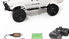 YIKESHU RC Crawler Offroad RC Truck 4x4 Remote Control Rock Crawler WPL C24-1 Pickup Trucks with Led Light, 2.4 Ghz 1/16 Scale All Terrain Car Brushed RTR Gift for Adults