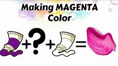 Magenta Colour Making | How to make Magenta color | Acrylic Colour Mixing || Painting Pot Gallery