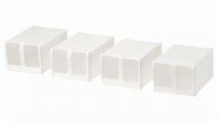 SKUBB shoe box, white, 22x34x16 cm (8 ¾x13 ½x6 ¼") - IKEA