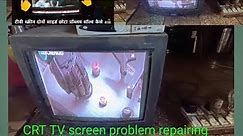 CRT TV screen problem repairing full testing