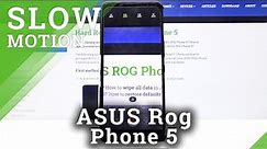 Record in Slow Motion – ASUS ROG Phone 5 and Camera Managing