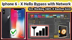 Iphone 6 - X icloud bypass with sim working | Iphone 6 Hello bypass with network | TECH City | 2023