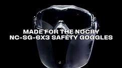 NoCry Flip Up Face Shield & Face Shield; Protective Mask Designed to Work with the Vented Safety Goggles