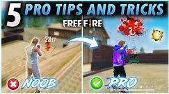 FREE FIRE TOP 5 PRO TIPS AND TRICKS 🔥 - GARENA FREE FIRE - FIREEYES GAMING