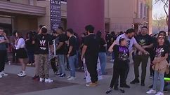 WWE SmackDown: Wrestling fans gather in Glendale