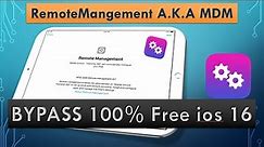 MDM Bypass ios 15 to 17.4 FREE (Remote Management) 2024