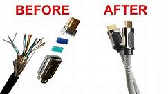 How to assemble a HDMI cable