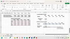 Creating Five Stock Portfolios in Excel | Equal Weighted, Minimum Variance, Optimized, Five Stocks P