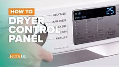 How to replace Samsung dryer control panel assembly part # DC97-21502F