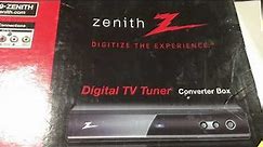 Zenith Digital TV Tuner Converter Box Model DTT901 unboxing