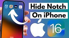 How To Hide Notch on iPhone | Hide Dynamic Island iOS 16