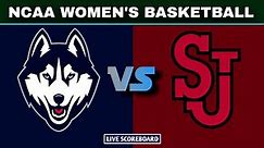 UConn Huskies vs St. John's | NCAA Women's Basketball Live Scoreboard