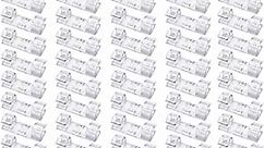 100Pack Heavy Duty Transparent Cable Clips with Strong Self-Adhesive Wire Holder for Car, Office and Home Sticky Tidy and Organise Cords and Wires Clear