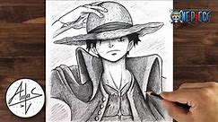 How to Draw LUFFY | One Piece Drawing Tutorial