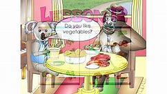“Vegetables & Meats” (Level 2 English Lesson 12) CLIP - Healthy Foods, Children Education-cXdc_h0VDV