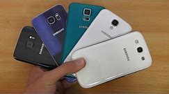 Samsung Galaxy S7 vs S6 vs S5 vs S4 vs S3 - Review! (4K)