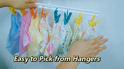 Baby Clothes Hangers with Clips for Closet